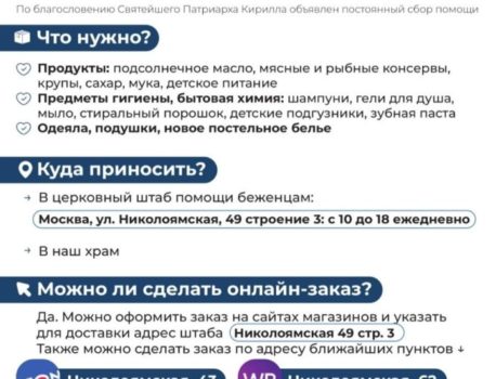 ПОМОЩЬ ДЛЯ ЖИТЕЛЕЙ ДОНБАСА